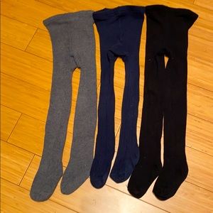 Girls Gap Tights 3 Pairs Size Small
